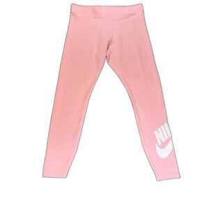 Women's Nike Logo XL Leggings Pink Workout Athleisure